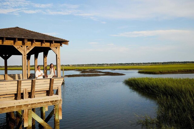 5005 Saltspray Ln, Johns Island, SC 29455 - dock featuring a water view