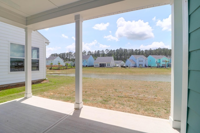 1238 Homecoming Blvd, Ravenel, SC 29470 - view of yard with a patio area, a water view, and a residential view