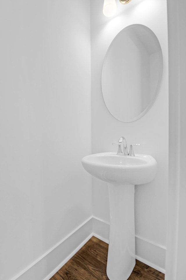 1238 Homecoming Blvd, Ravenel, SC 29470 - bathroom with wood finished floors and baseboards