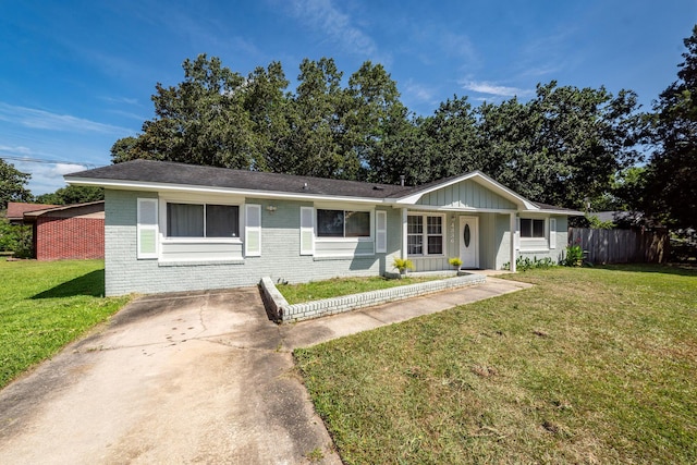4836 Hillock Ave, North Charleston, SC 29418 - ranch-style home featuring brick siding and board and batten siding