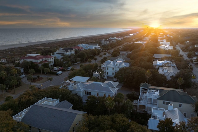 4001 Palm Blvd, Isle Of Palms, SC 29451 - aerial view at dusk of view of water and beach and a residential view