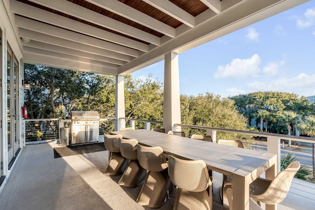 4001 Palm Blvd, Isle Of Palms, SC 29451 - view of patio with outdoor dining area and a grill