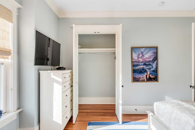 4001 Palm Blvd, Isle Of Palms, SC 29451 - bedroom featuring light wood-style floors, a closet, and baseboards
