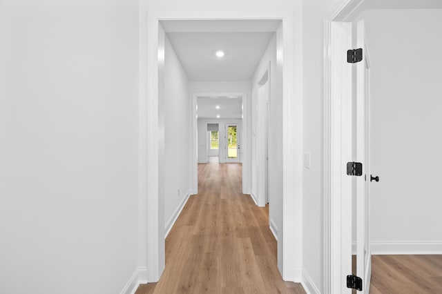 5655 Captain Kidd Rd, Hollywood, SC 29449 - corridor featuring recessed lighting, baseboards, and light wood-style flooring