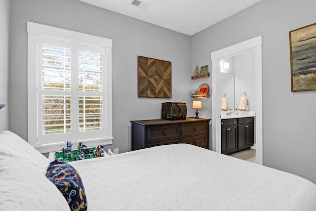 bedroom with ensuite bathroom