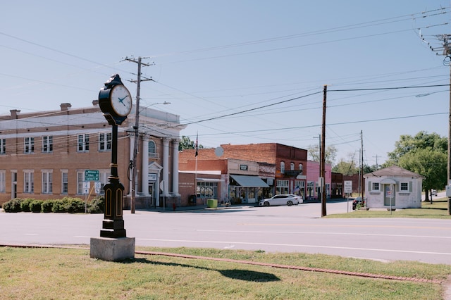 view of street featuring street lights
