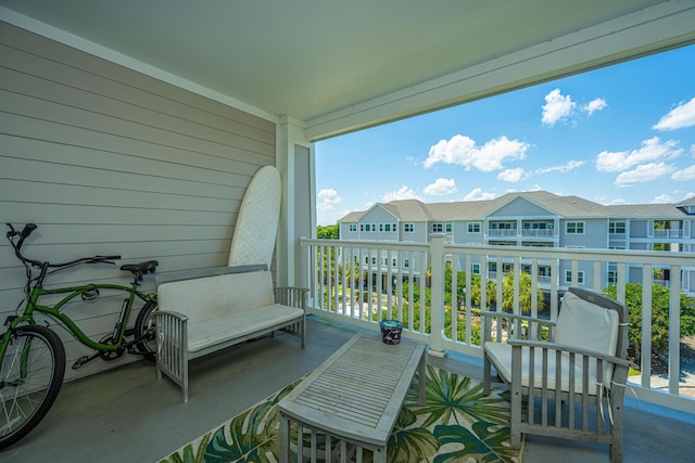 view of balcony