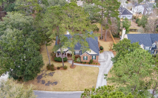 view of subject property