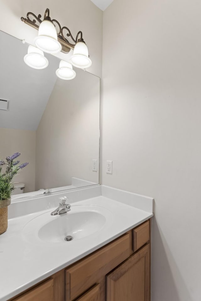 bathroom with vanity