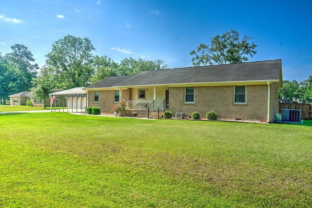 101 Parkside Dr, Goose Creek, SC 29445 - single story home featuring brick siding, crawl space, central AC, and covered porch