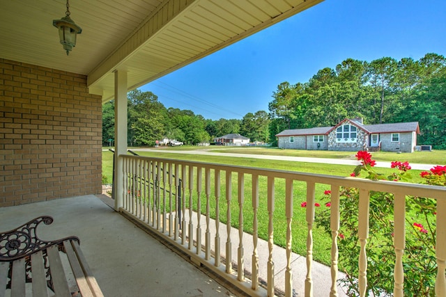 101 Parkside Dr, Goose Creek, SC 29445 - covered porch with view of wooded area
