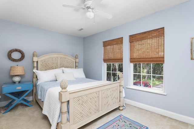 1604 Macoma Dr, Mount Pleasant, SC 29466 - bedroom featuring light colored carpet, baseboards, and ceiling fan