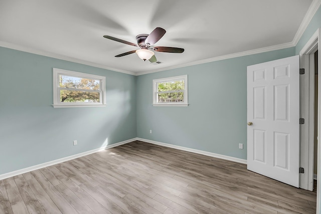 1239 Old Orchard Rd, Charleston, SC 29412 - unfurnished bedroom with visible vents, baseboards, crown molding, and wood finished floors