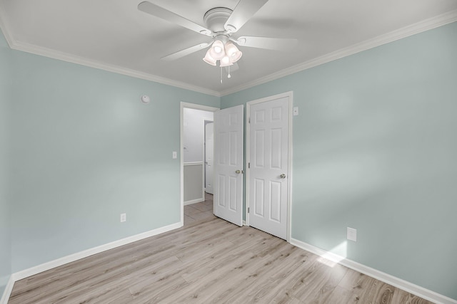 1239 Old Orchard Rd, Charleston, SC 29412 - unfurnished bedroom with a ceiling fan, wood finished floors, baseboards, and ornamental molding