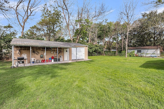 1239 Old Orchard Rd, Charleston, SC 29412 - view of yard featuring a patio area, fence, and an outdoor structure