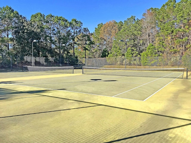 view of tennis court