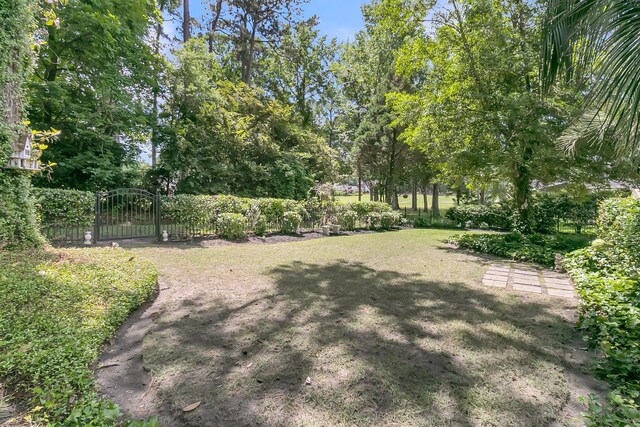 8662 W Fairway Woods Dr, North Charleston, SC 29420 - view of yard featuring a gate