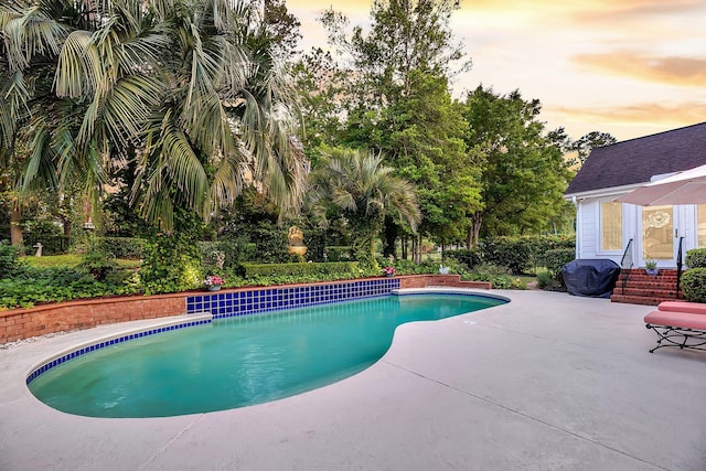 8662 W Fairway Woods Dr, North Charleston, SC 29420 - swimming pool featuring a patio area and a grill
