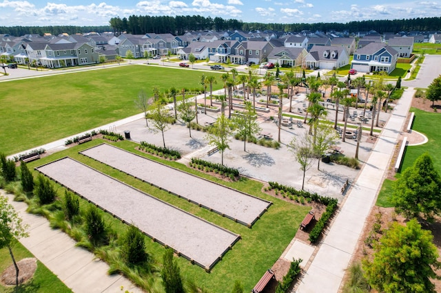 aerial view featuring a residential view