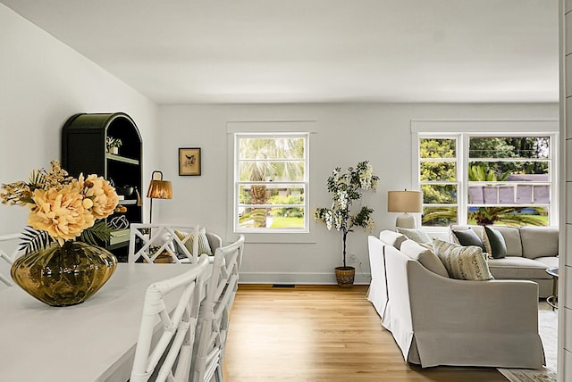 2456 Lantern St, Charleston, SC 29414 - living area featuring light wood-style flooring and baseboards