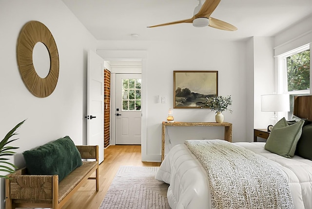 2456 Lantern St, Charleston, SC 29414 - bedroom featuring light wood-style flooring and ceiling fan