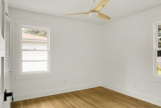 2456 Lantern St, Charleston, SC 29414 - spare room with wood finished floors and ceiling fan
