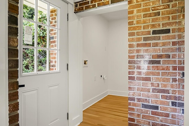 2456 Lantern St, Charleston, SC 29414 - laundry area with plenty of natural light and light wood-style flooring