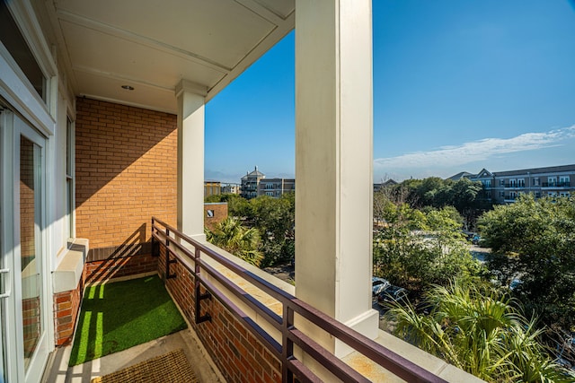 view of balcony