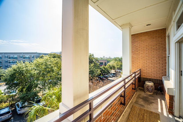 view of balcony