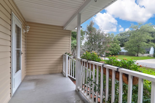 view of balcony