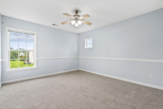 489 Dolphin Dr, Summerville, SC 29485 - carpeted empty room featuring baseboards and ceiling fan