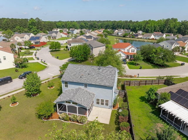 489 Dolphin Dr, Summerville, SC 29485 - aerial perspective of suburban area featuring a large body of water