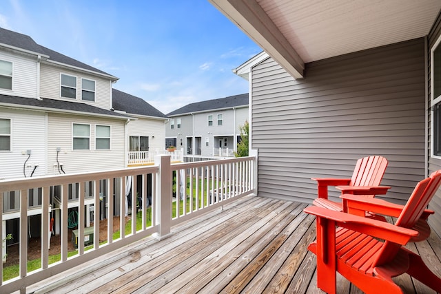 582 Mclernon Trce, Johns Island, SC 29455 - wooden deck featuring a residential view