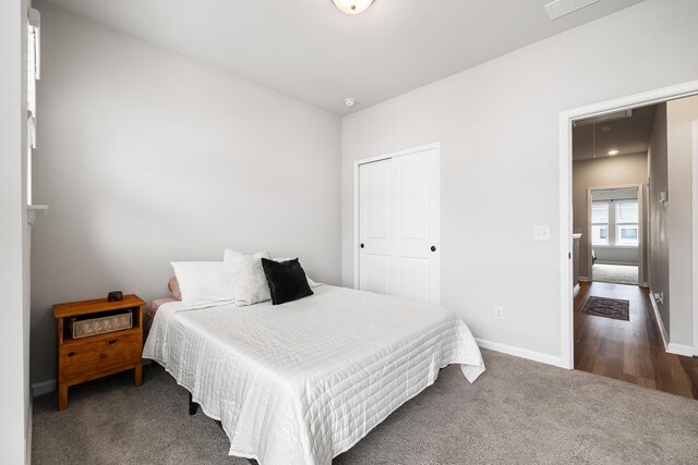 582 Mclernon Trce, Johns Island, SC 29455 - carpeted bedroom with attic access, baseboards, and a closet