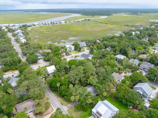 1604 Jungle Rd, Edisto Island, SC 29438 - aerial view of residential area with a nearby body of water