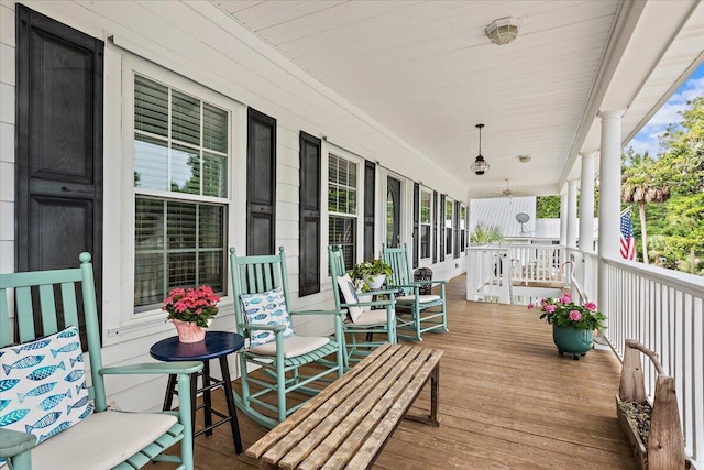 1604 Jungle Rd, Edisto Island, SC 29438 - view of wooden porch