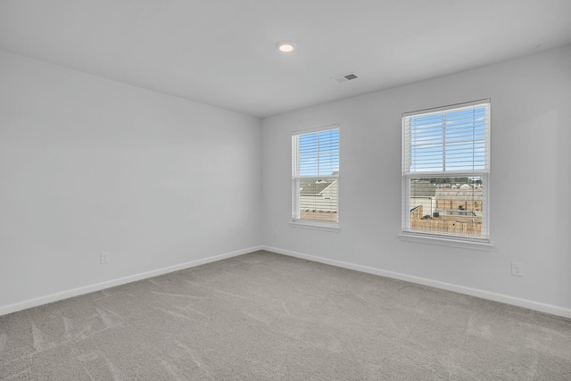 view of carpeted empty room