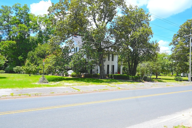 exterior space with a front lawn