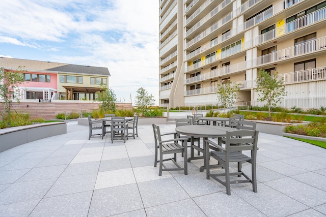 view of patio / terrace with a balcony