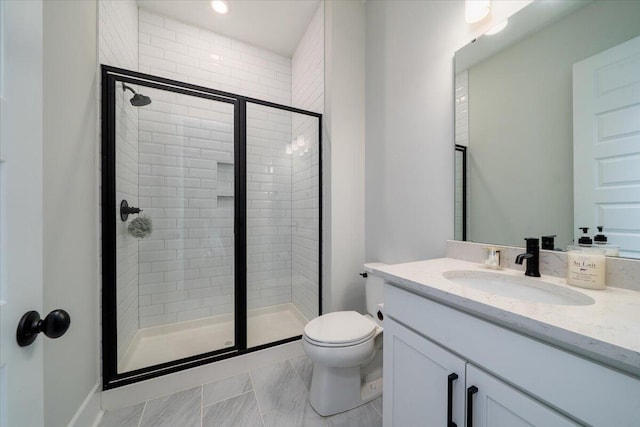 2408 Bent Oak Rd, Mount Pleasant, SC 29466 - bathroom with a stall shower and vanity