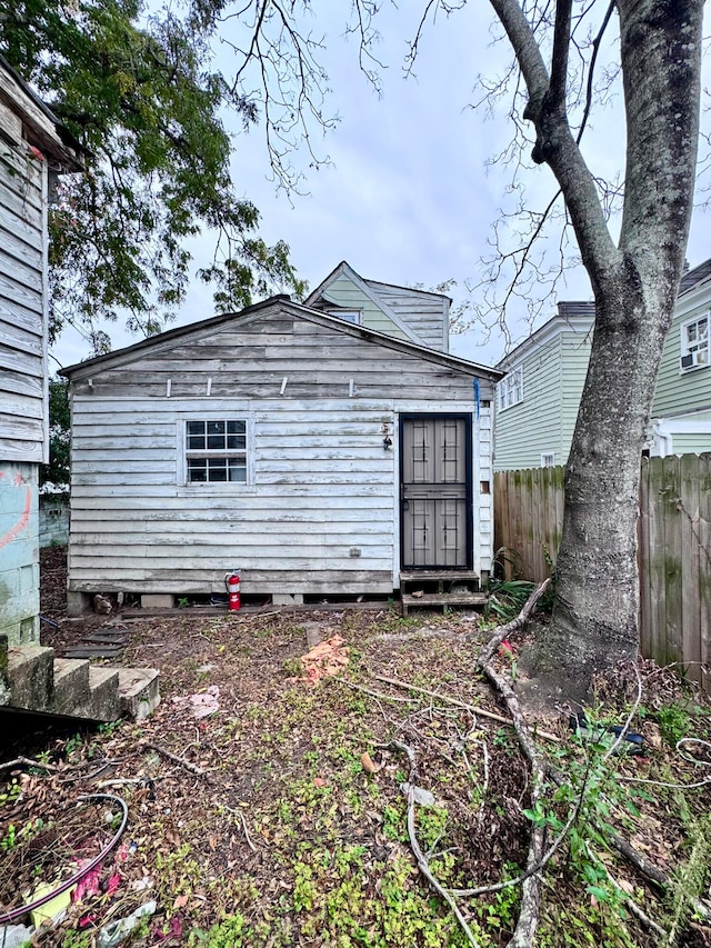 view of back of property