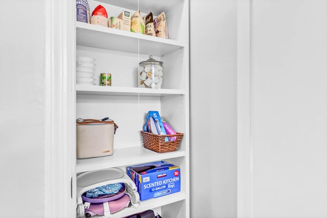 view of pantry