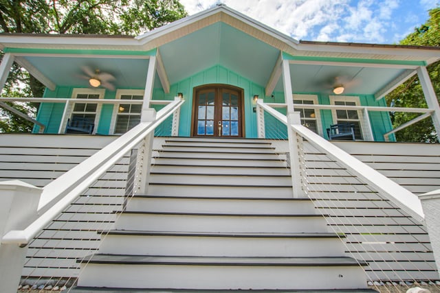 16 Oakwood Ln, Edisto Island, SC 29438 - view of exterior entry with french doors