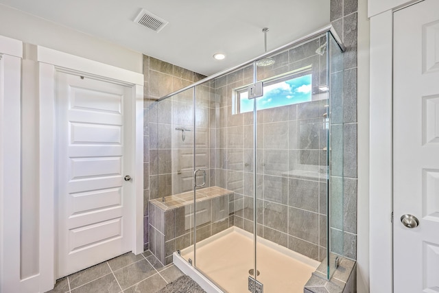 2336 Brinkley Rd, Johns Island, SC 29455 - bathroom featuring a shower stall and tile patterned flooring