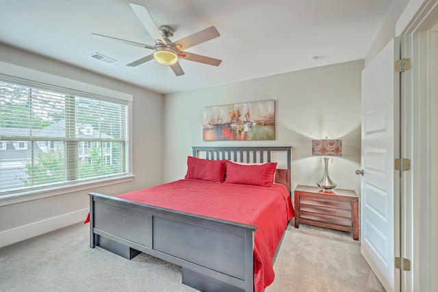 2336 Brinkley Rd, Johns Island, SC 29455 - carpeted bedroom with baseboards and ceiling fan