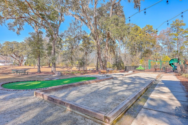 2336 Brinkley Rd, Johns Island, SC 29455 - view of patio featuring a bocce ball area