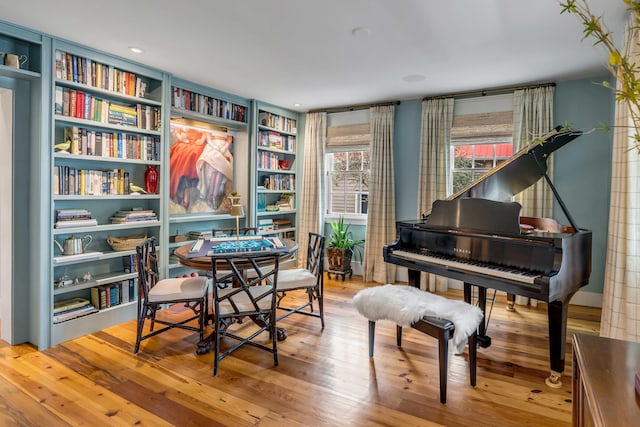 misc room with hardwood / wood-style flooring