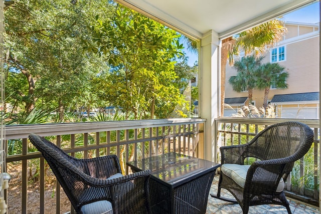 view of balcony