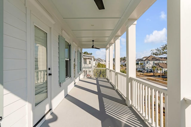 balcony featuring a residential view