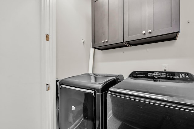 2720 Oak Manor Dr, Mount Pleasant, SC 29466 - washroom with cabinet space and washer and clothes dryer
